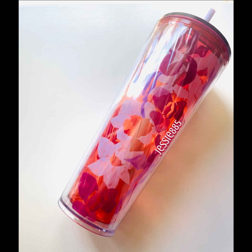 Starbucks 2021 Spring Purple Floral Tumbler